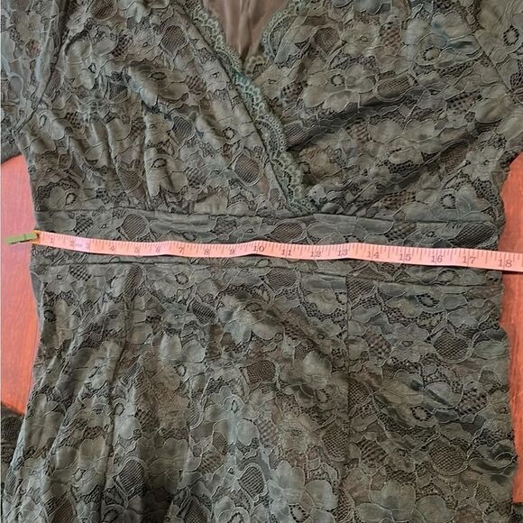 NWT PinUp Wedding Gown Evening Party Floral Lace Long Wrap V Neck Mermaid Dress - Picture 9 of 11